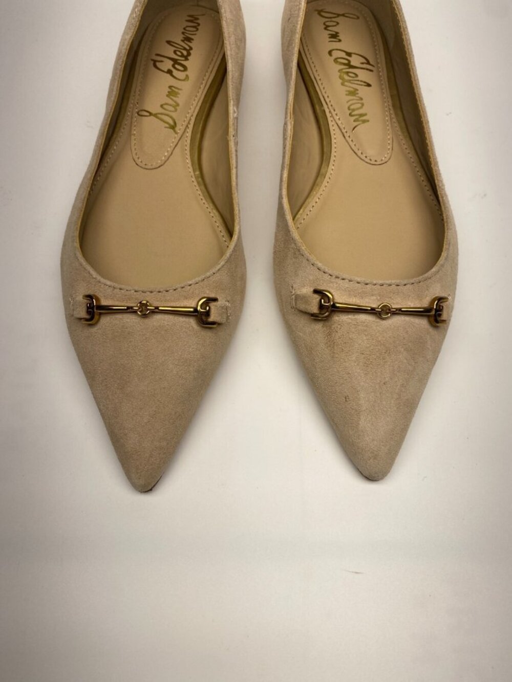 Sam Edelman Women's Natural Nori Pointed Toe Flat Sz 7 - Picture 3 of 10